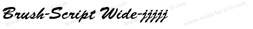Brush-Script Wide字体转换